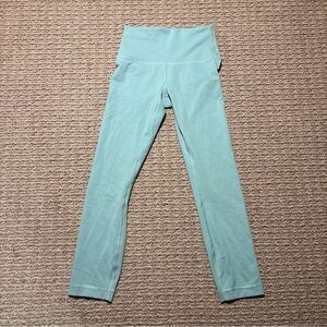 Lululemon Wunder Train High-Rise Crop 23" Size 4 Light Blue
